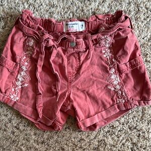 Abercrombie Girls Coral Shorts 7/8‎